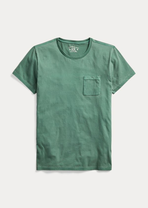 Men's Ralph Lauren Garment-Dyed Pocket T Shirts | 580312ALB